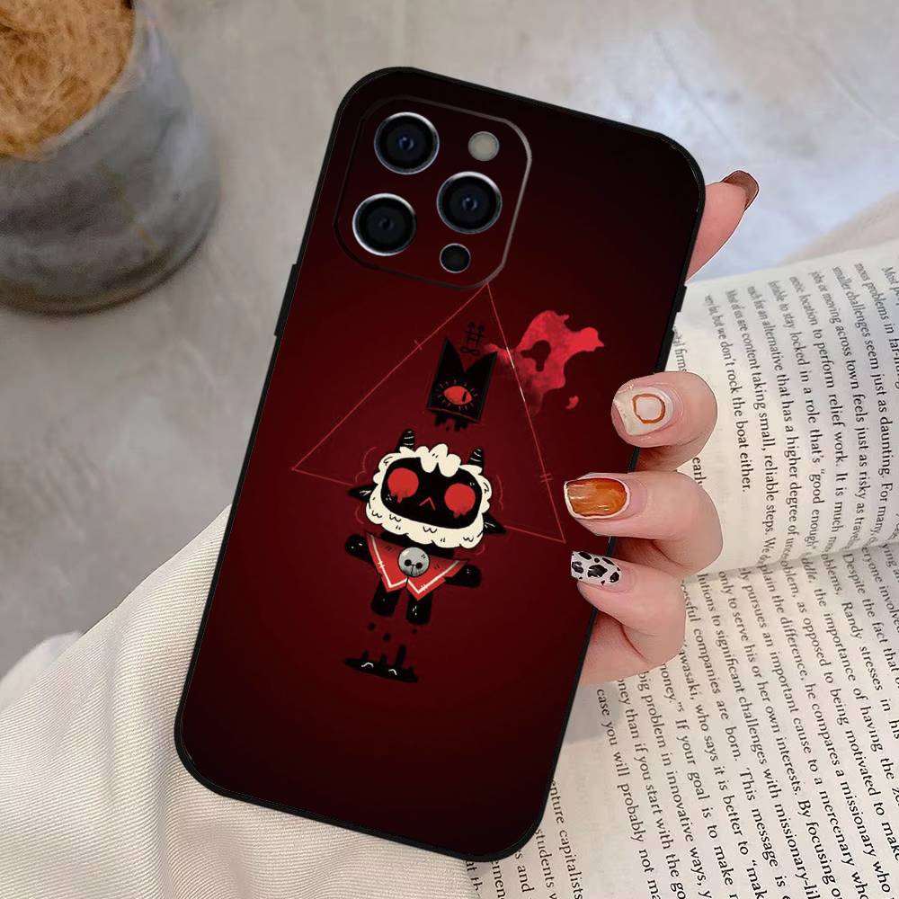 

Games Cult of the Lamb Phone Case For iPhone 17,16,15,14,13,12,11 Plus,Pro Max,XS,Soft Silicone Black Cover iPhone16e