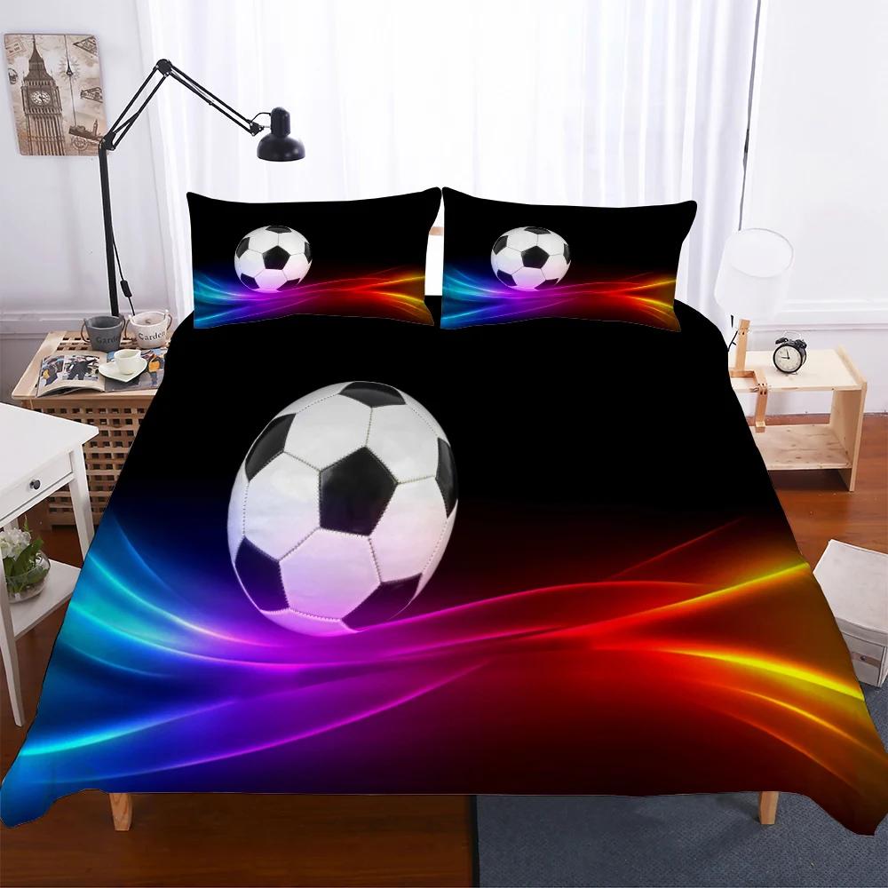 

Bedclothes Sports Series Winter Beding Set For Boy American Style Single Double Bed Linen Set Egyptian Coton Ropa De Cama King D2S 135*200cm Eu-Single