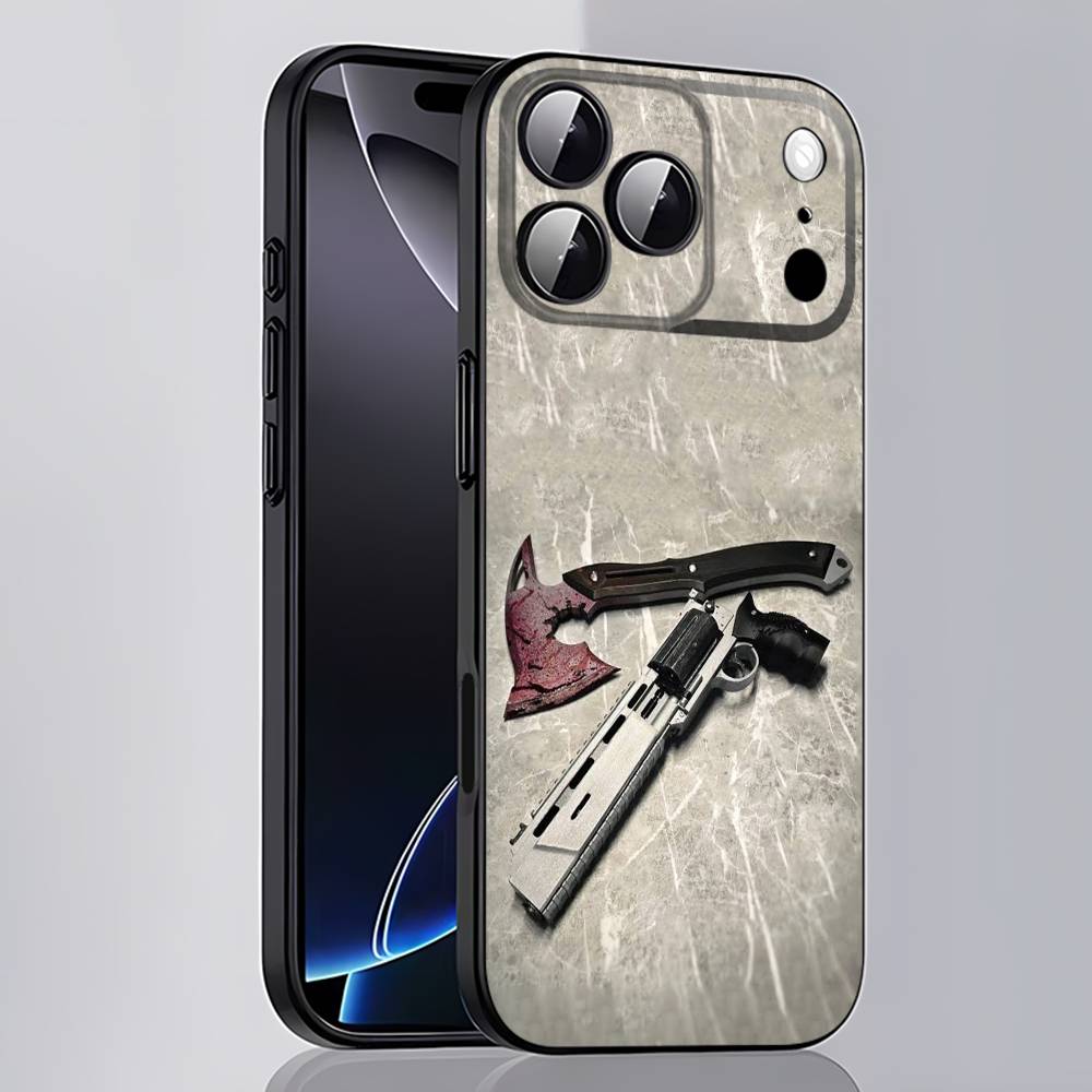 R-Resident Evil requiem Grace Leon S Kennedy Phone Case For iPhone 15,16,12,14,13,11,17,Pro,Max,Plus,E,Air,Mini Black Cover