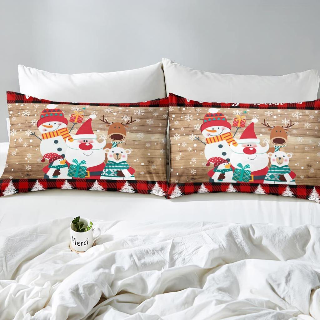 Merry Christmas Sheets Cute Santa Mattress Suitable for Children Adult Dormitory Bedroom Decoration