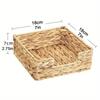 Creative Tissue Box with Premium Texture Water Hyacinth Woven Storage Box Rattan Tissue Dispenser Stylish Napkin Holder Perfect
