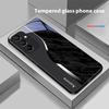 Fialový vzor vody Pro Samsung Galaxy A15 5G 54 4G 51 50 24 35 90 71 12 51 53 52S 80 22 34 Černý tvrzený skleněný kryt na telefon