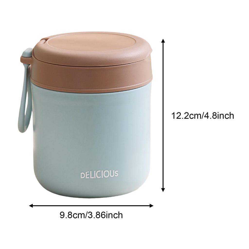 430ML Soup Cup Stainless Steel Leakproof Portable Thermal Jar Wide Mouth Soup Container for Travel Office School Outdoor