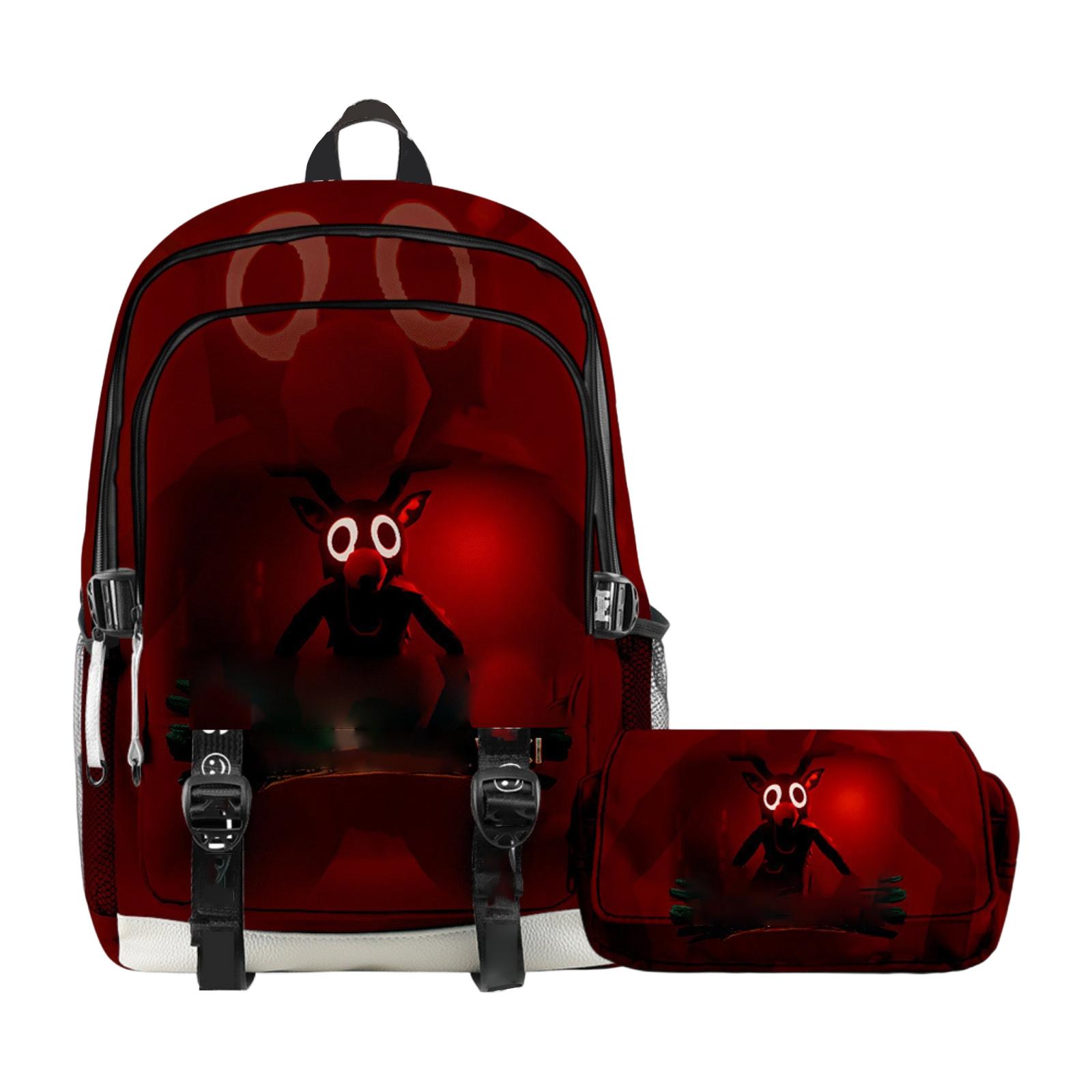 Cartoon Printing Casual Shoulder Bag Junior High School Students Large Capacity Backpacks One Size