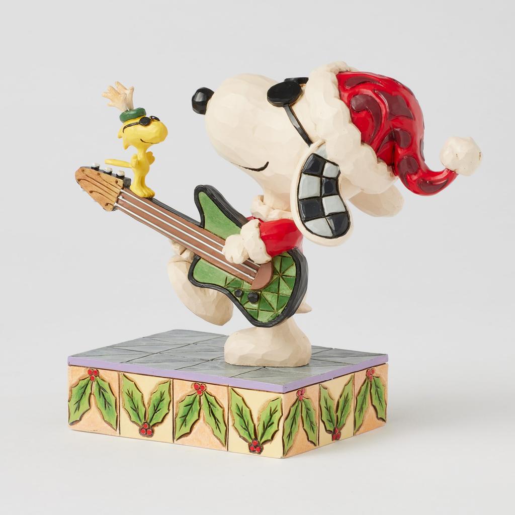 JIM SHORE Snoopy & Woodstock Rock <Noël> 6017236