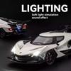 1/24 Scale Apollo IE Supercar Alloy Limousine Diecast Car Model Toy Sound Light Pull Back Kid Birthday Gift Collect Home Decorat