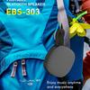Rockmia EBS-303 5W Mini Portable Speaker Bluetooth 5.0 Fabric Mesh Subwoofer with Magnet Function Waterproof TF Card Player Soundbox Gift