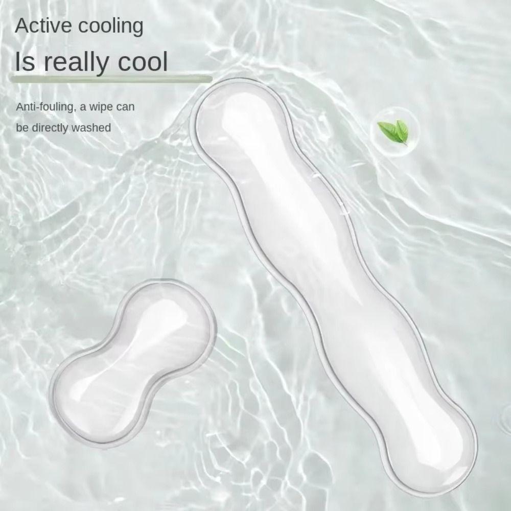 Soft Ergonomic with Wrist Rest Mouse Pad Anti Slip Transparent Keyboard Wrist Rest Silicone Mouse Wrist Rest Home Use