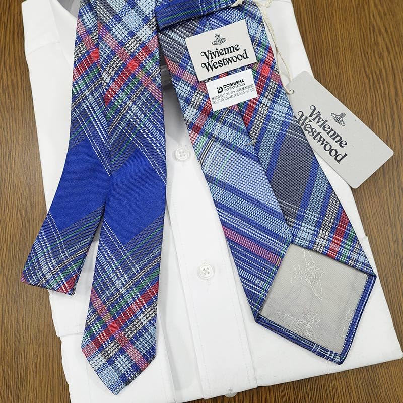 Vivienne Westwood Necktie, Brand Name Necktie, Vivienne Westwood Necktie (8.5cm Width), VW135, Bluemulticolor [product]