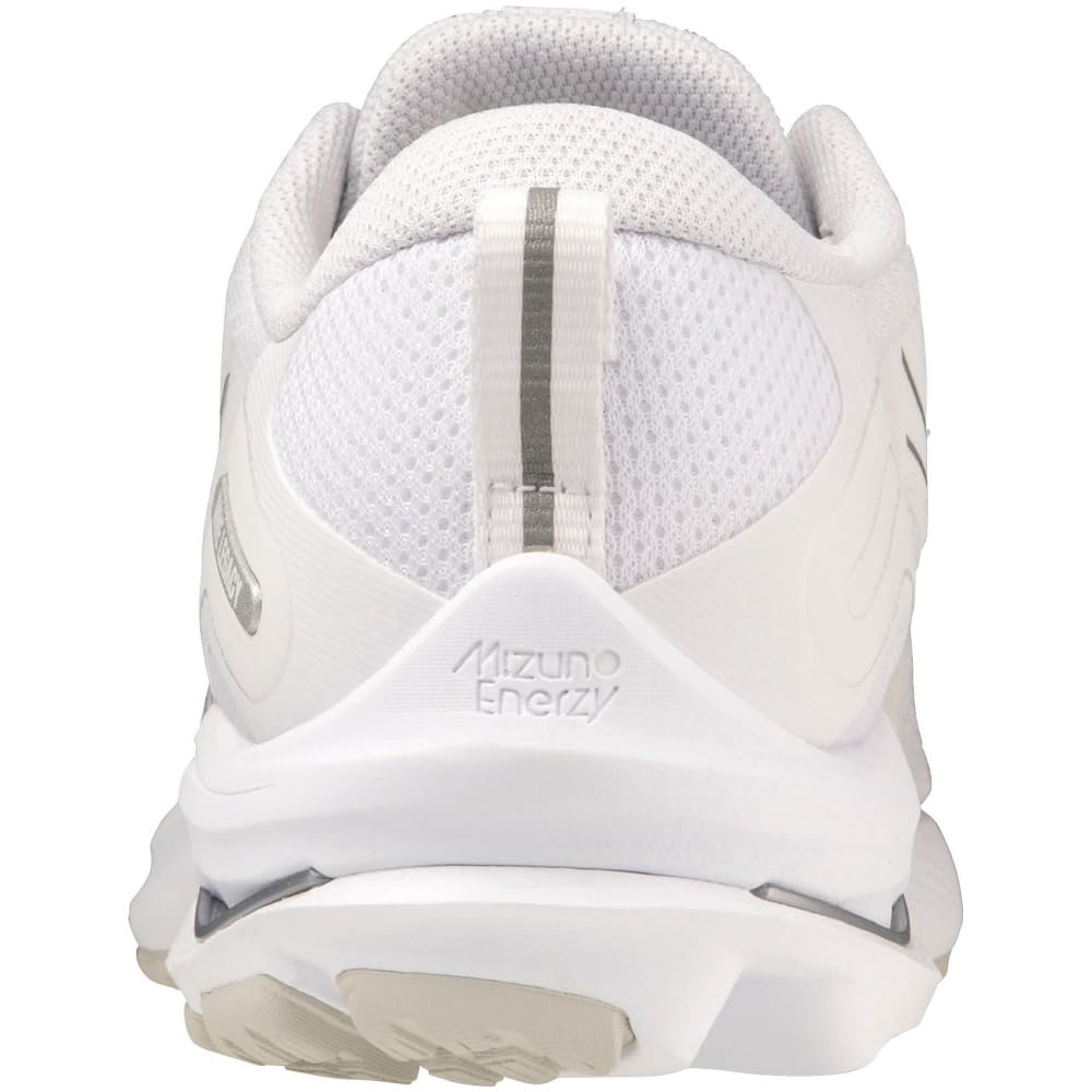 Mizuno Wave Legacy Running Shoes for Wave Rider White x Silver x 2E Jogging, Marathon, Sports, Training, Lightweight, Sole, Women's, White, 23.5 cm,