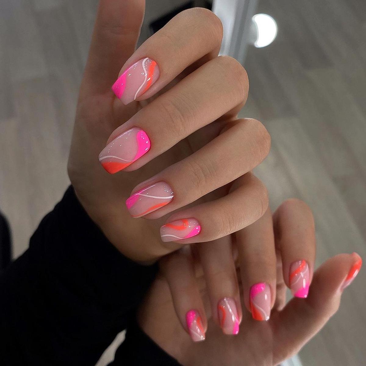

Pink Removable French Manicure Armor Nails - Wearable and Lovely