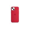(Rosso) Custodia in Silicone con Magsafe per Custodia Telefono Iphone 13 Mini