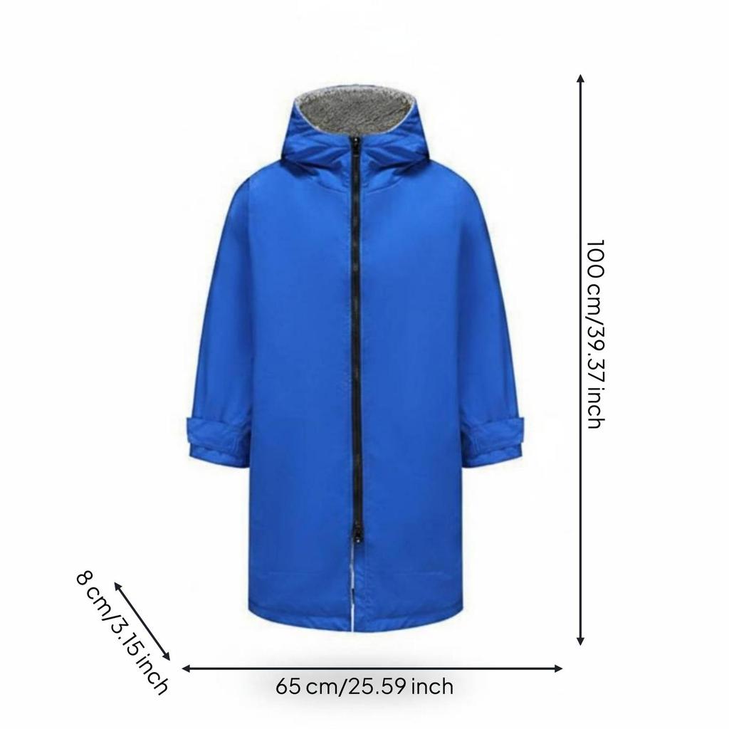 Hooded Changing Robe Warm Surf Poncho Thick Windproof
