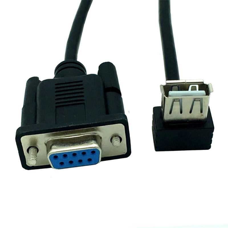 USB 2.0 A Female To RS232 DB9 Female Serial Cable Adapter Converters For Serial Plugs Devices Enhances Device Connection