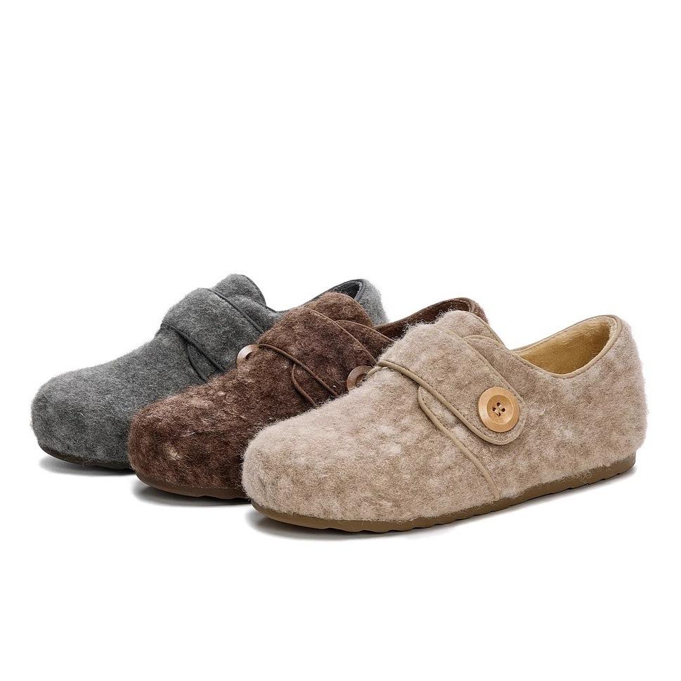 2025 Autumn New Fashionable Versatile Women's Shoes Temperament Elegant Flat Bottom Comfortable Soft Sole Velcro Mary Jane Shoes Women