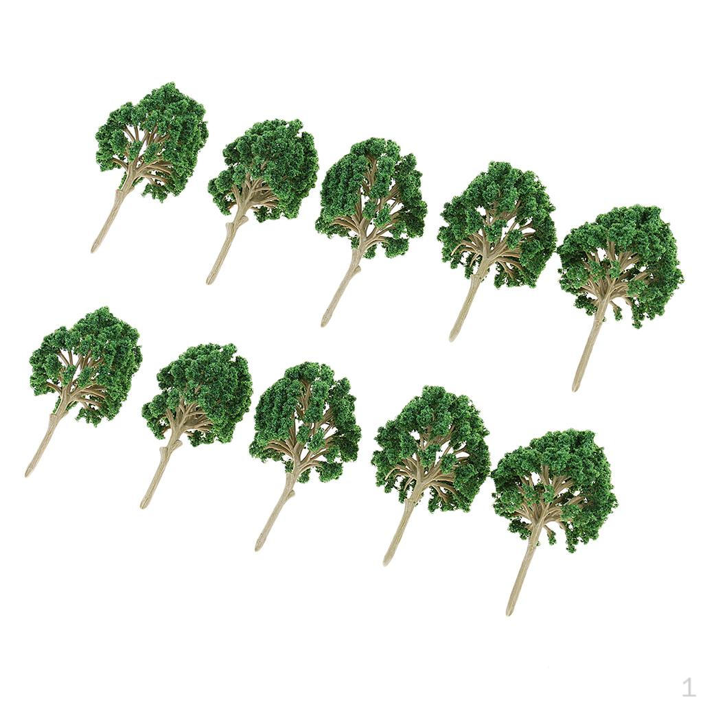 

10 Pieces Table Model Building Scale Tree Miniature 8.6x5cm