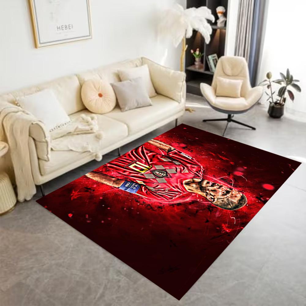 Belgian Football Star Floor Mat Design for Outdoor Living Rooms Hallway Balcony Anti-slip Rug Office home decor Gift for Festivals