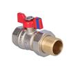 Female-male Ball Valve with Butterfly, with Screw Connection, 3/4 Inch, F-Comfo