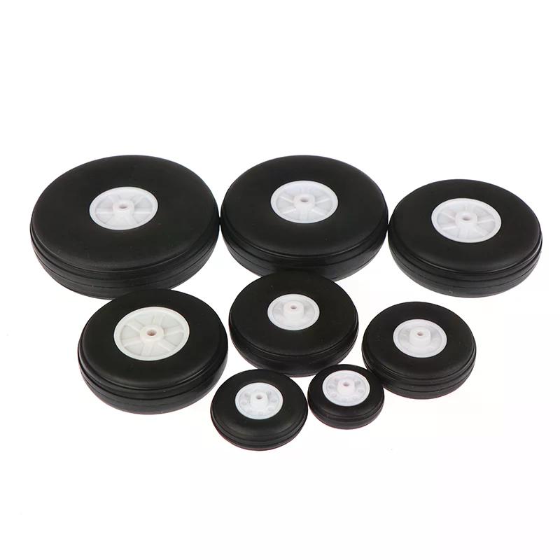 2Pcs High Elastic PU Rubber Wheels for RC Fixed-Wing Airplane Models DIY Tires In Multiple Sizes 1 To 2.75 Inch Diameter