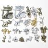 2-30pcs Cute Animal Pendant Charms Cat Dog Leopard Deer Elephant DIY Jewelry Making Accessories Findings for Necklace Keychains