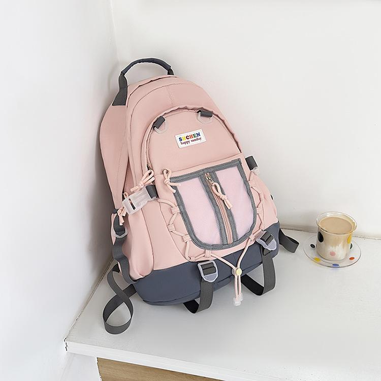 

Школьный рюкзак 2025 новый высокоценный школьный рюкзак нишевый дизайн рюкзак милый крутой рюкзак большой вместимости повседневный рюкзак розовый