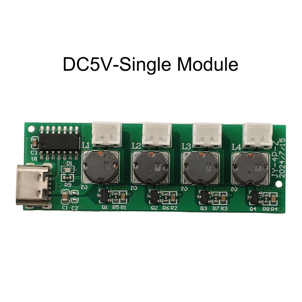 4-Kopf-Vernebler-DIY-Luftbefeuchter-Set, stabile Leistung, starke Nebelmenge, verbesserter USB-C-Anschluss für den Heimgebrauch