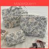 Tea Break Jungle Makeup Bag With Cotton Material And Large Capacity For Travel And Daily Use