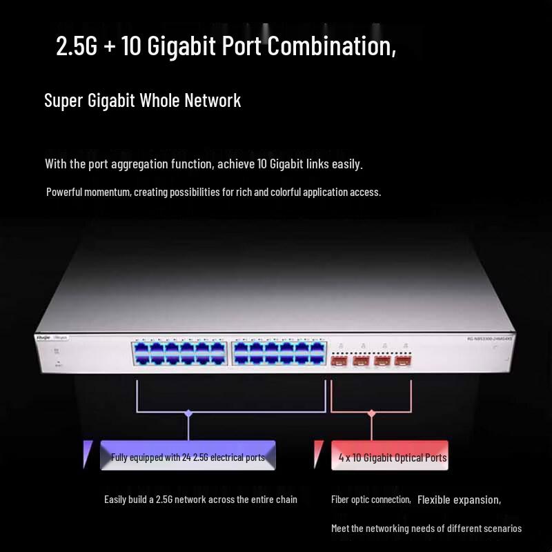 Ruijie RG-NBS3300-24MG4XS 24-Port 2.5G Layer 2 Managed Switch