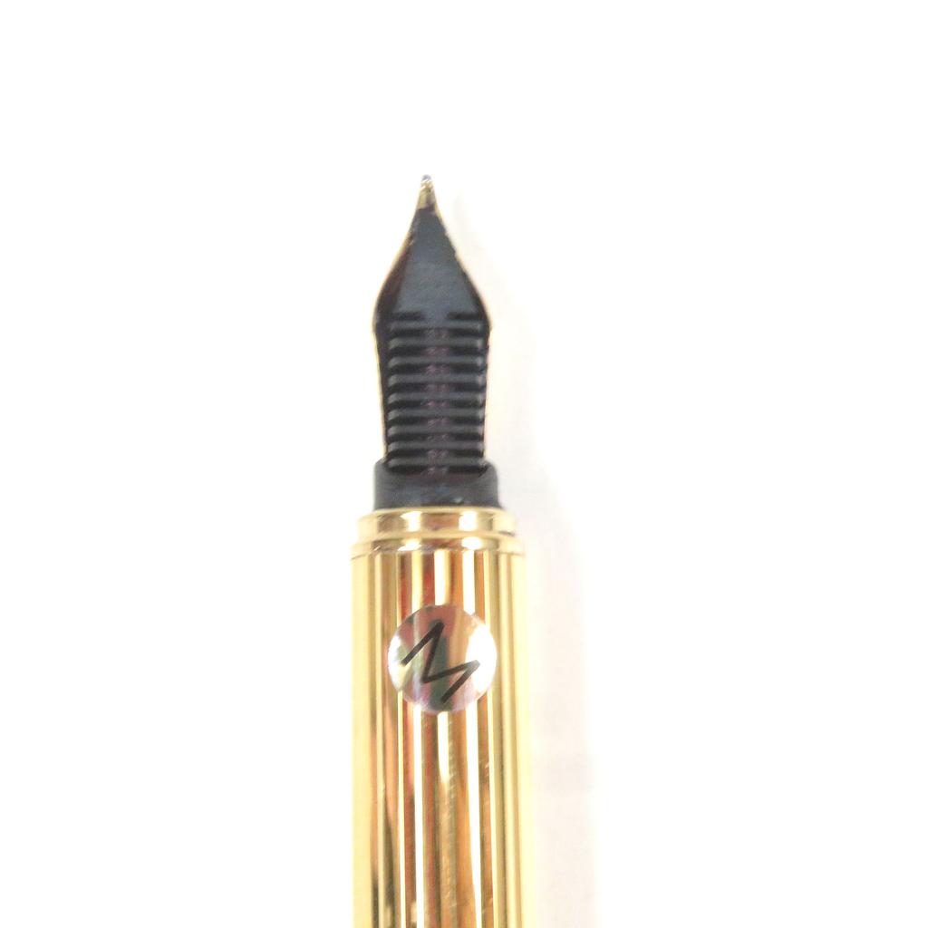 Great Cartier fountain pen Trinity Do Diamond Pattern Cap Type gold 18K mens Used