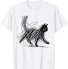 Abstract Scribble Cat T-Shirt