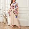 Loose V Neck Batwing Sleeve Long Dress For Women Summer