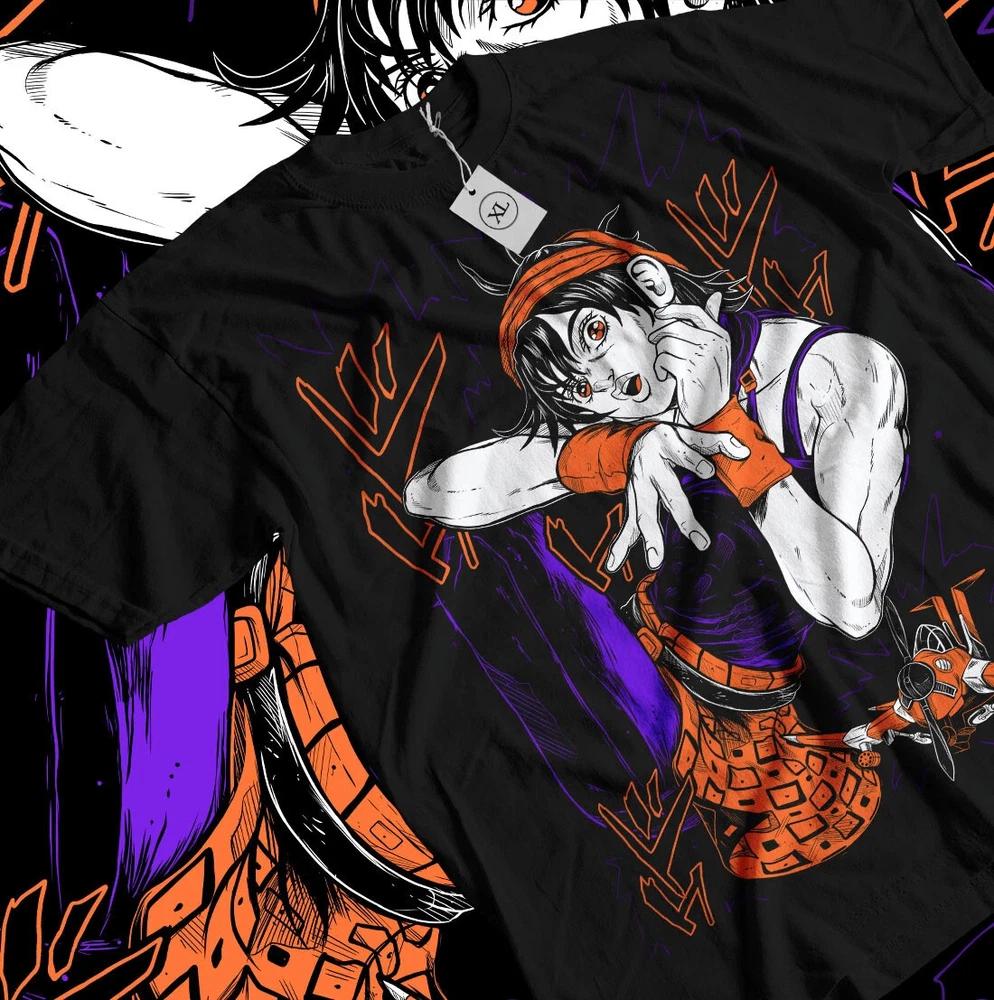 Anime Narancia Ghirga JoJos Bizarre Adventure Black TShirt Gift For Friends S