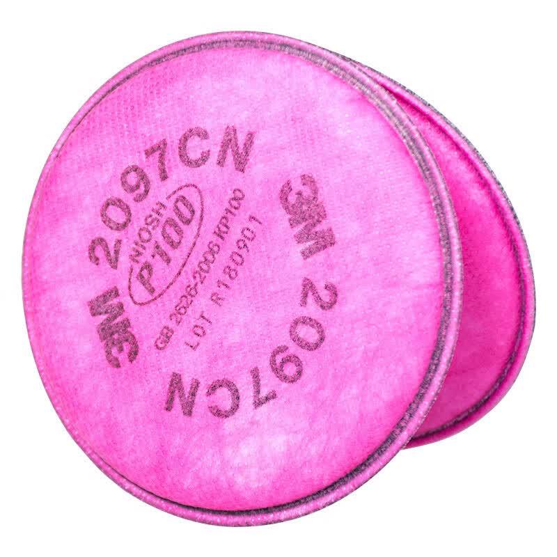 3M 7502 Halbgesichts-Wiederverwendbare Atemschutzmaske mit 2097CN P100 Partikelfilter-Set