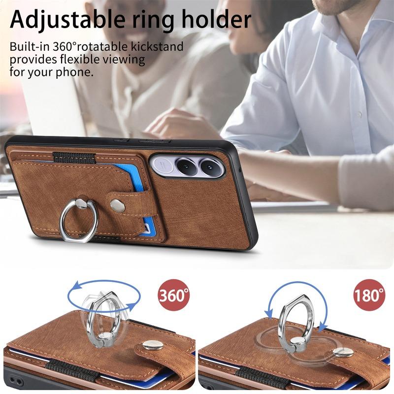 For VIVO V70 FE PU Leather Magnetic Wallet Card Slot Ring Holder Shockproof Case For VIVO V70FE Stand Cover Phone Bumper Shell