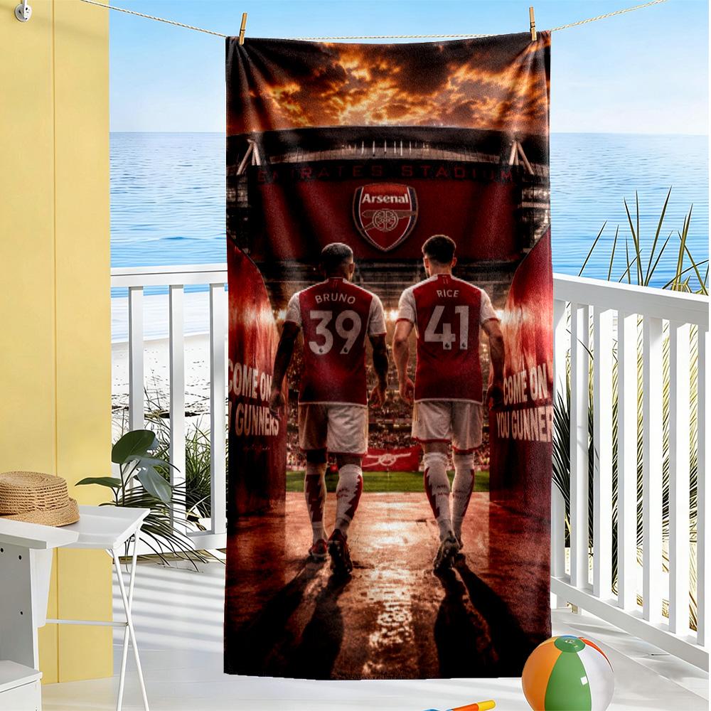 Arsenal Football Player Beach Towel Quick-Dry Soft Microfiber Comfortable Lightweight