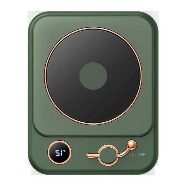 

USB Электрический коврик для кружки Подогреватель для кофейной кружки Грелка для чашки Подставка Нагрев с постоянной температурой Молоко Чай Вода Дом Офис Подарок зелёный