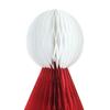 2Pcs/Set 20/30cm Honeycomb Ball Christmas Hat Christmas Tree Decoration Lantern Paper Flower Pendant Scene Layout Xmas Ornaments