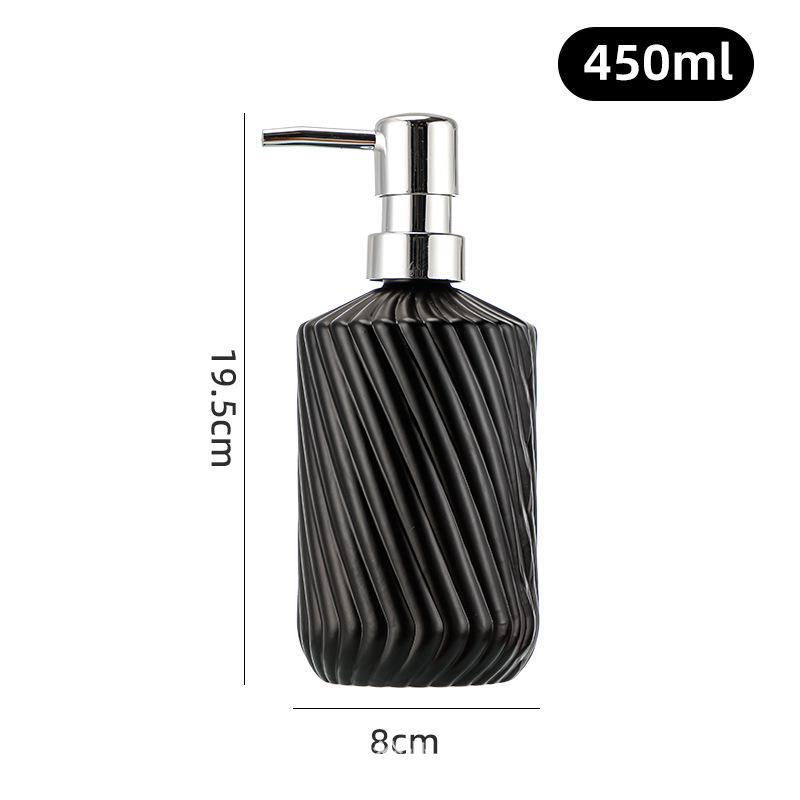 Twill Style High-Value Glass Squeeze Bottle for Lotion, Shower Gel, and Shampoo