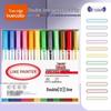 True Color Outline Pen: Dual-Line, Glitter, Black Journal & Border Art Tool.