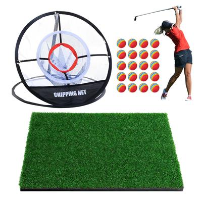 Heizi Approach Practice Set, Golf Mat, Golf Net, and 20 Balls Included (Standard Approach Net)