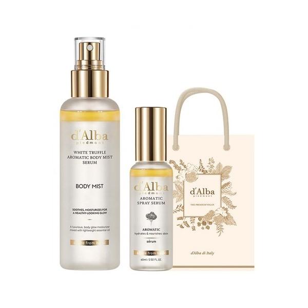 

[Веганская красота] d Alba Сыворотка-спрей с белым трюфелем First Aromatic 60 мл + Ароматическая сыворотка-мист для тела 180 мл + Подарочный пакет, 1 штука