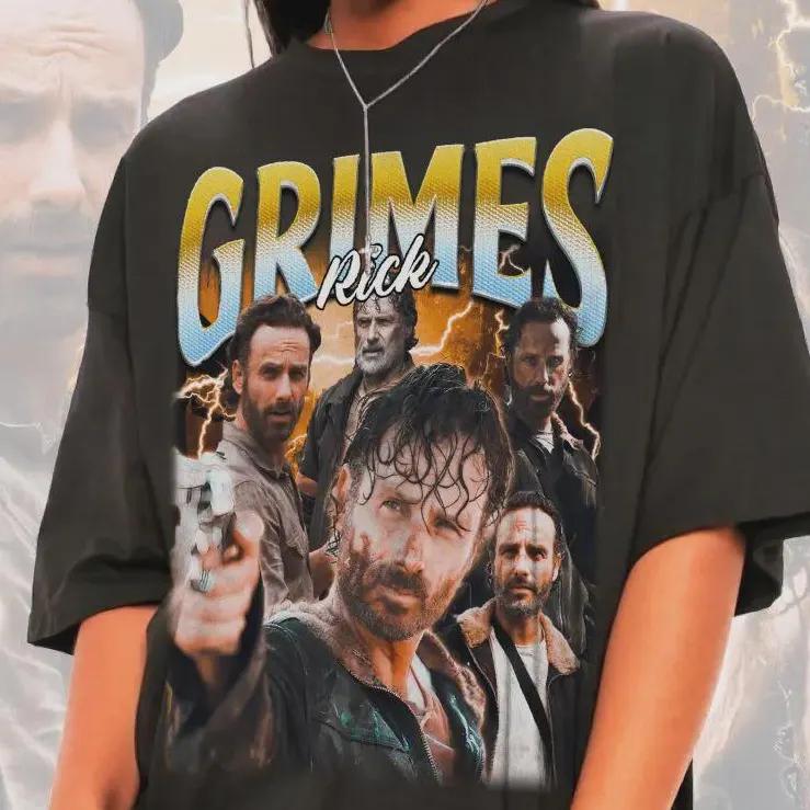 Rick Grimes Tshirts for Both Unisex and Women Andrew Lincoln Tshirts Daryl Dixon and The Walking Dead Merchandise S