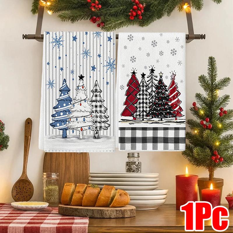 Christmas Decorations Christmas Gifts Ultra-fine Fiber Handkerchiefs Hand Towels Highly Absorbent Towels Practical 40*60cm