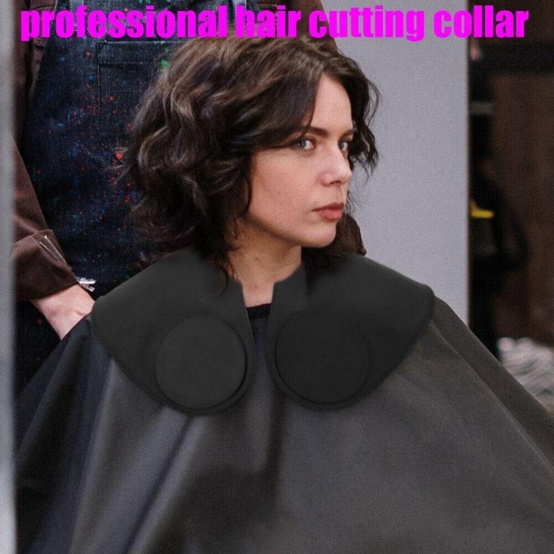 Gestreifter Silikon-Friseurschürze - Extra Lang & Breit Anti-Haarausfall Schulterpolster für Schneiden, Färben, Dauerwelle - Wiederverwendbare Werkzeuge