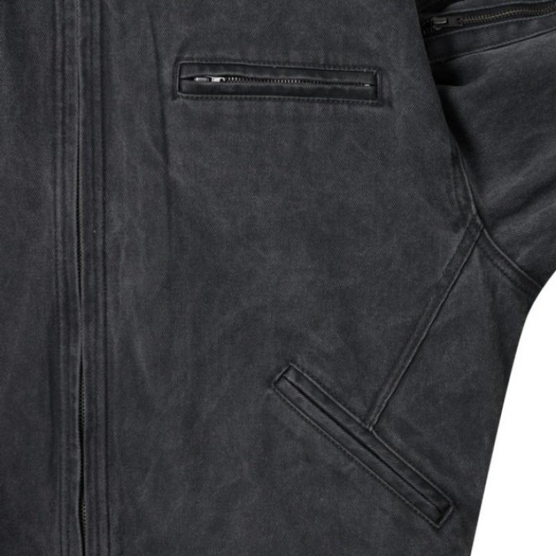 Customellow Gray Pigment Dying Blouson Cwuam25381gyd