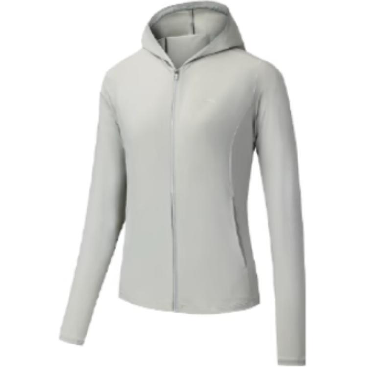 

Anta Training Series Sports Leisure Simple Solid Color Hooded UV Protection Sun Protection Jacket Women Jacket Pearl-Gray 962527705-2 XS