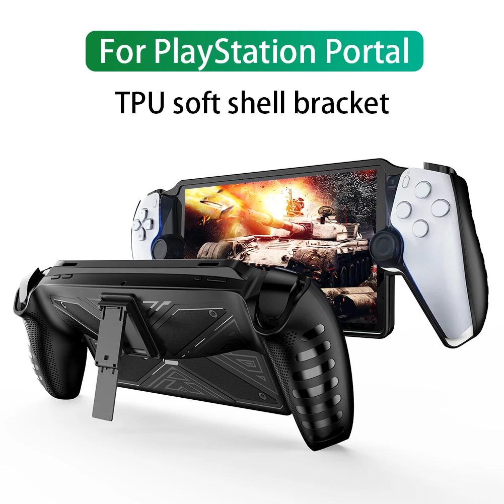 Für Playstation Portal Gaming Konsole Controller Schutzhülle Case mit Ständer TPU Hülle Skin Spiel Maschine Griff Schale Case