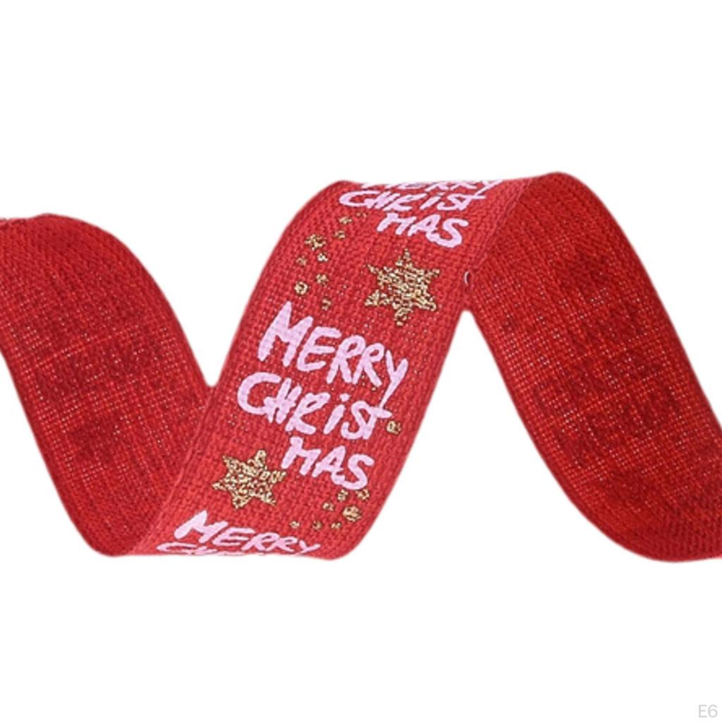 8 Meters Christmas Decorative Ribbon, 1 Roll Decoration for Home Party