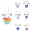 3 Pcs/Set Best Friend Magnet Pendant Necklace Creative Pentagram Alloy Accessories Friendship Necklace Best Friend Alloy Pendant