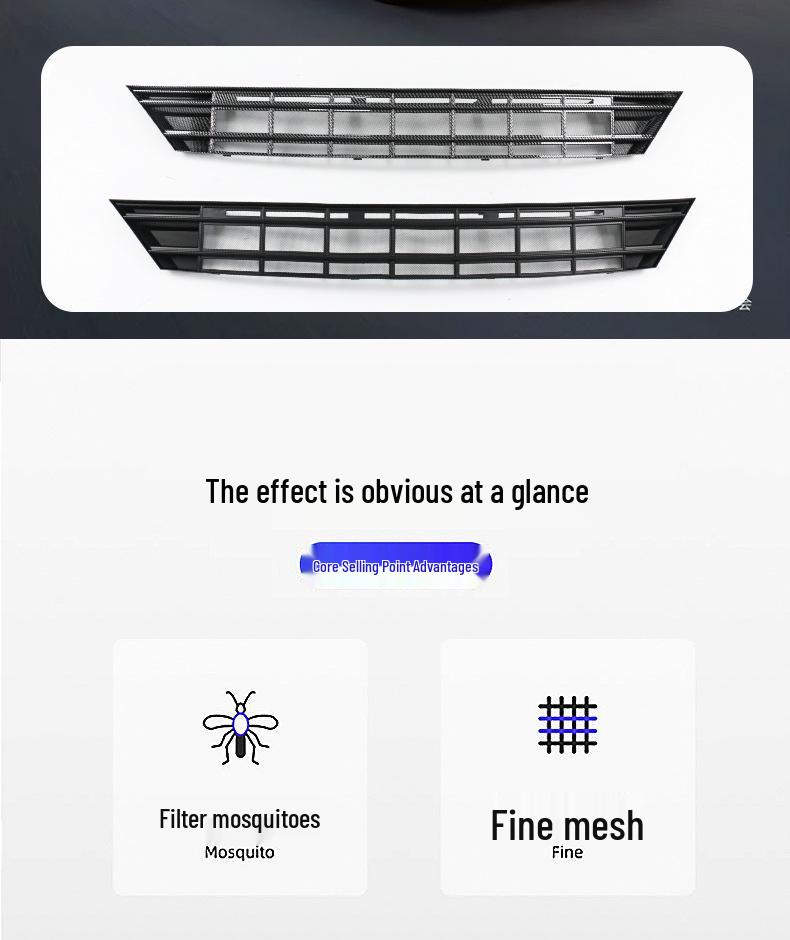 BYD Dolphin Front Grille Insect Protection Net with Buckle